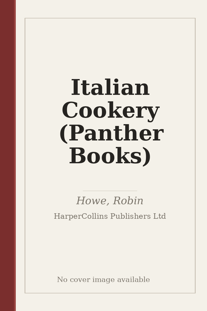 Italian Cookery (Panther Books) - no cover image available