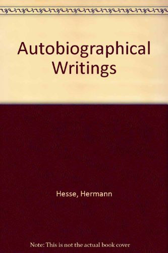 Autobiographical Writings
