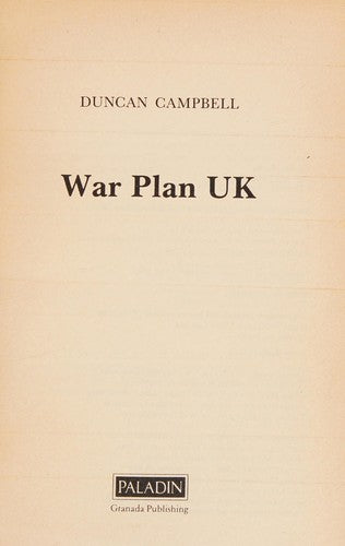 War Plan U.K. (Paladin Books)