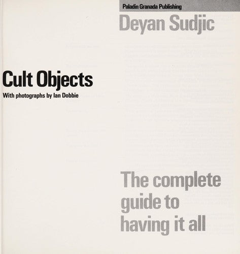 Cult Objects (Paladin Books)