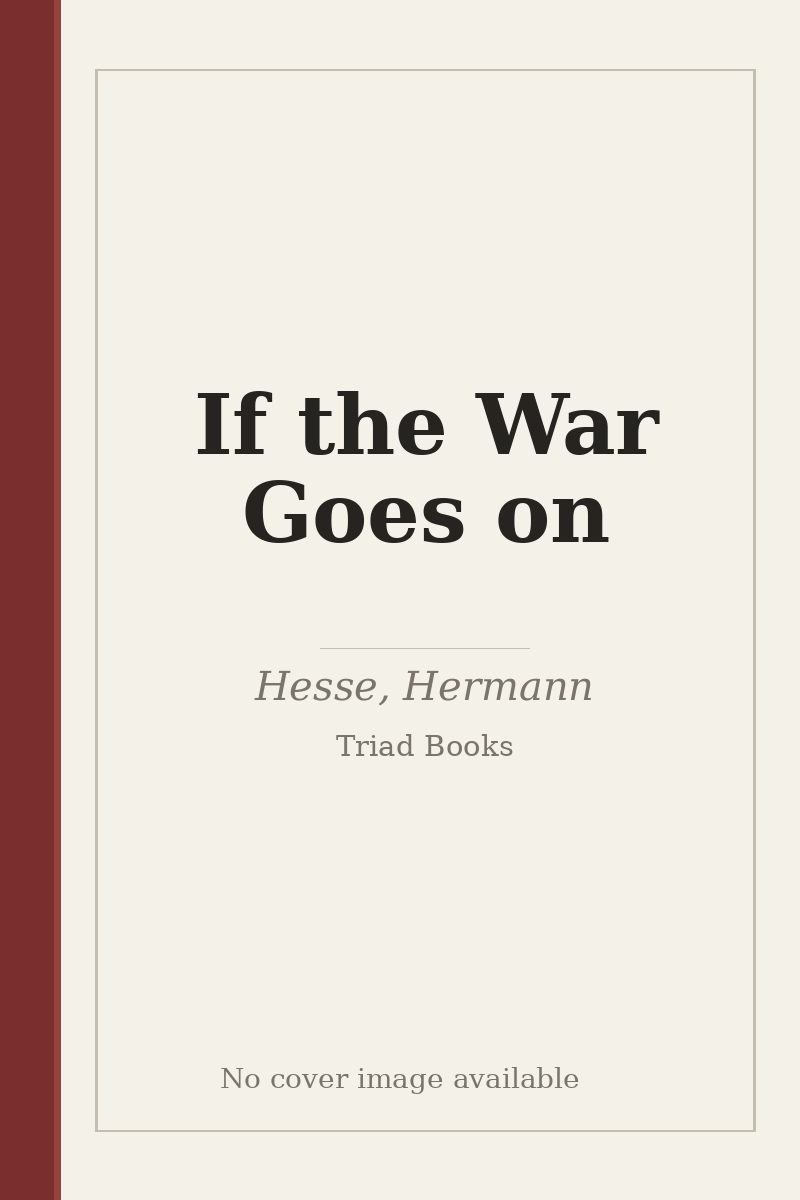 If the War Goes on - no cover image available