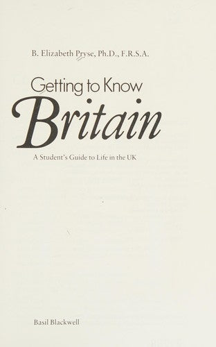 Getting to Know Britain
