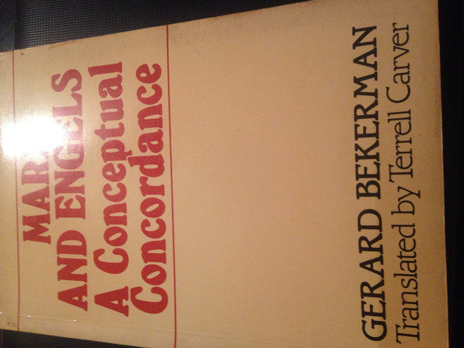 Marx & Engels: Concordance: A Conceptual Concordance
