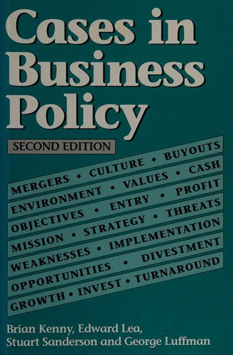Cases in Business Policy, Second Edition