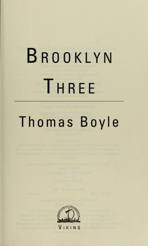 Brooklyn Three (Viking Mystery Suspense)