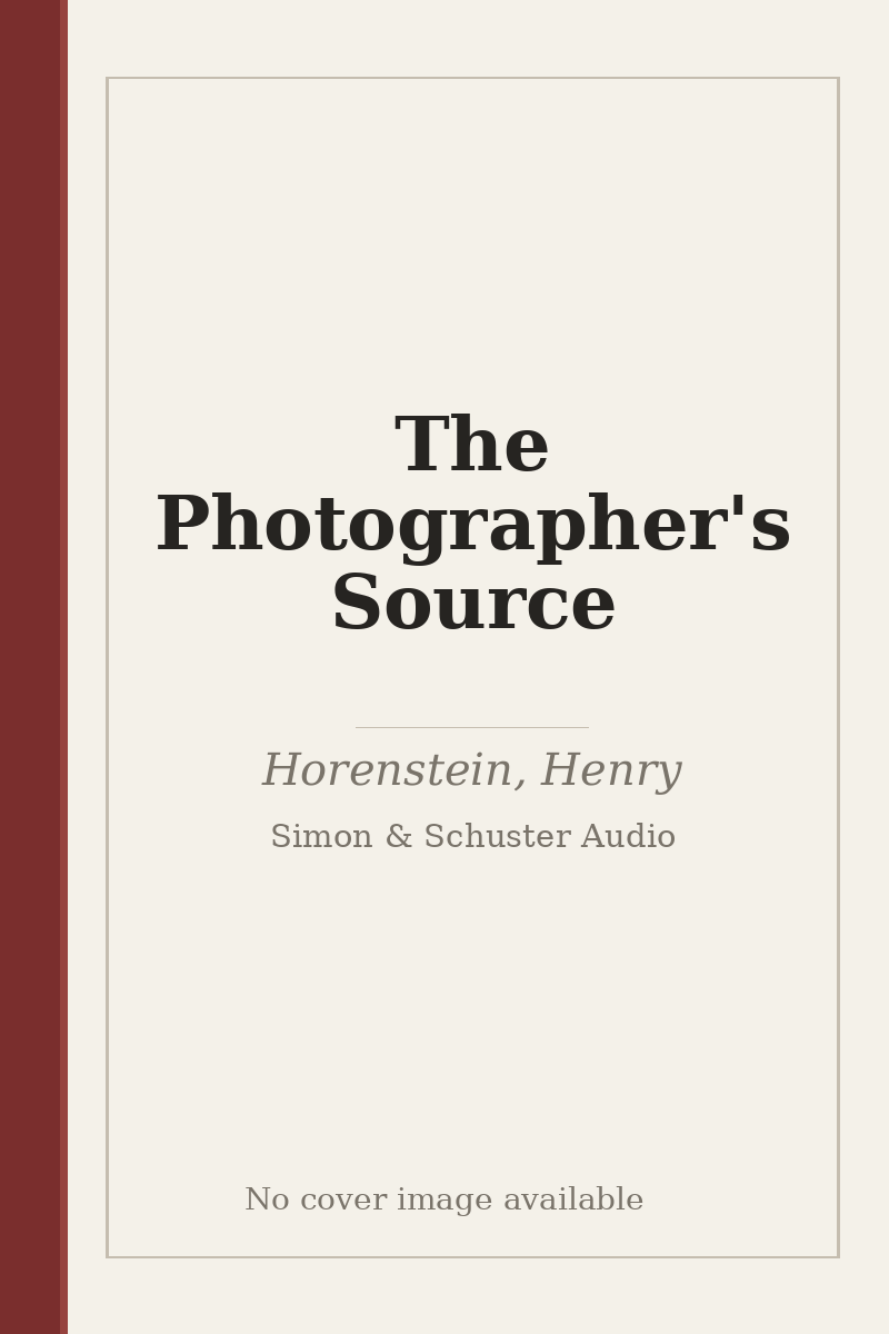The Photographer's Source - no cover image available