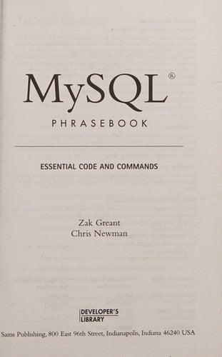 MySQL Phrasebook