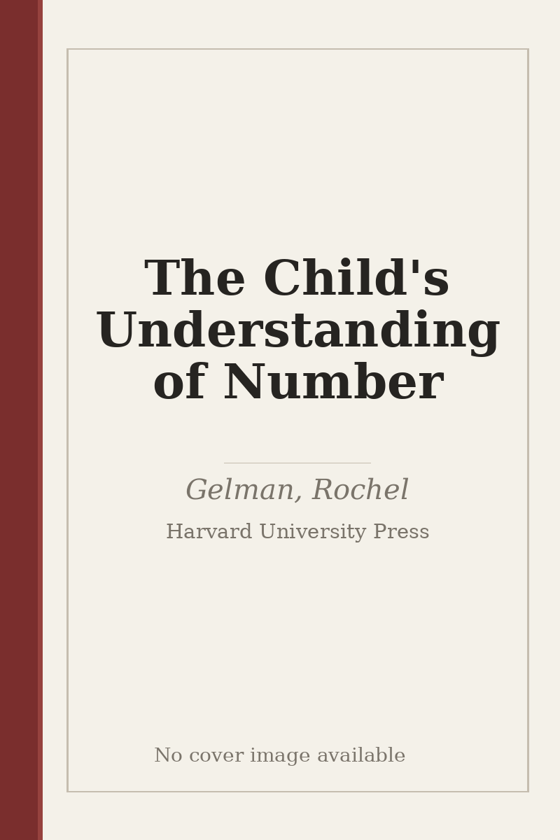 The Child's Understanding of Number - no cover image available