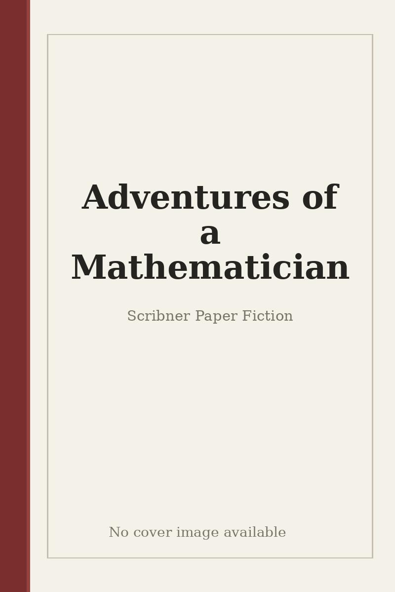Adventures of a Mathematician - no cover image available