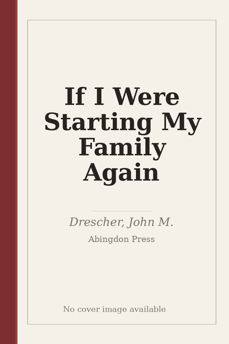 If I Were Starting My Family Again - no cover image available