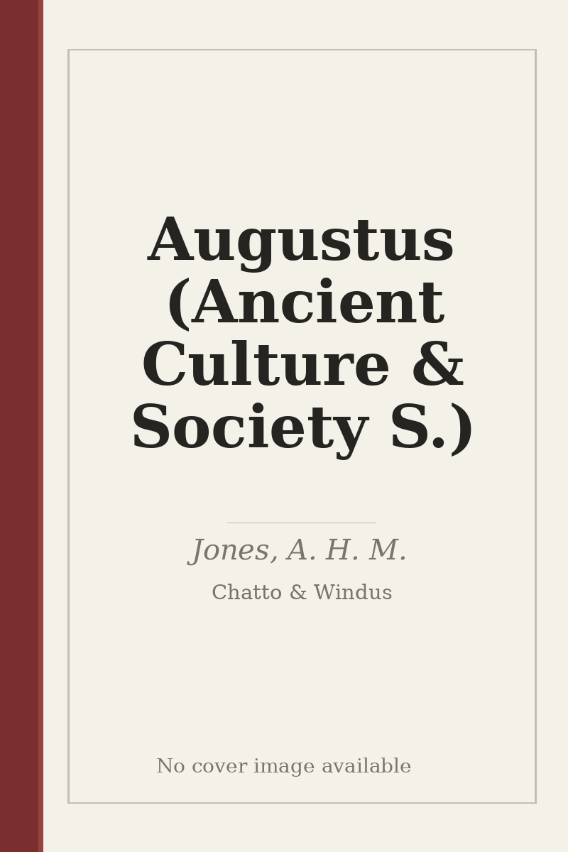 Augustus (Ancient Culture & Society S.) - no cover image available