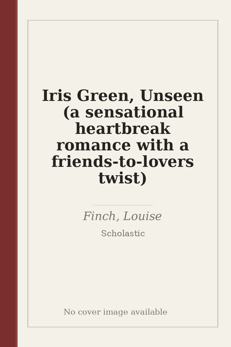 Iris Green, Unseen (a sensational heartbreak romance with a friends-to-lovers twist) - no cover image available