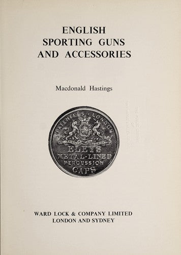 English Sporting Guns (Collectors Monograph)