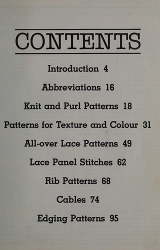 Guide to Knitting Stitches