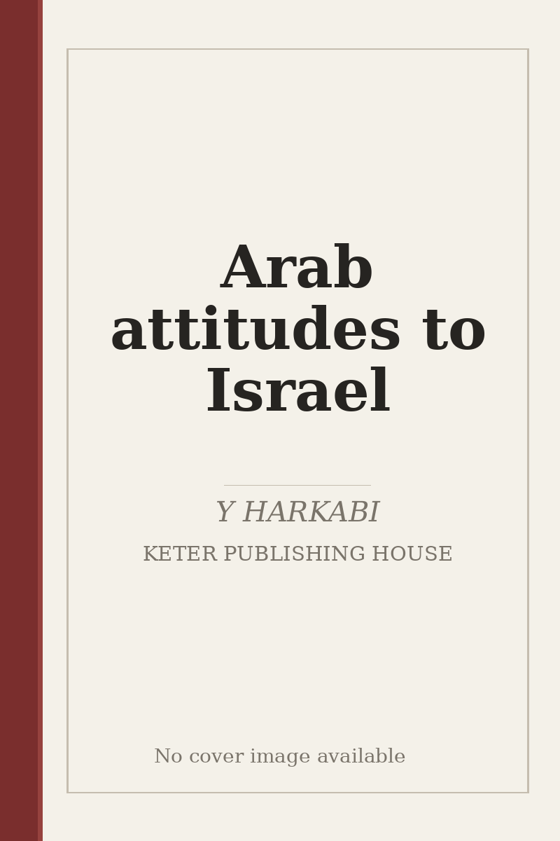 Arab attitudes to Israel - no cover image available