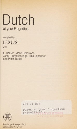 Dutch at Your Fingertips