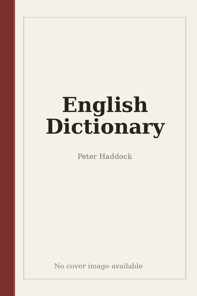 English Dictionary - no cover image available