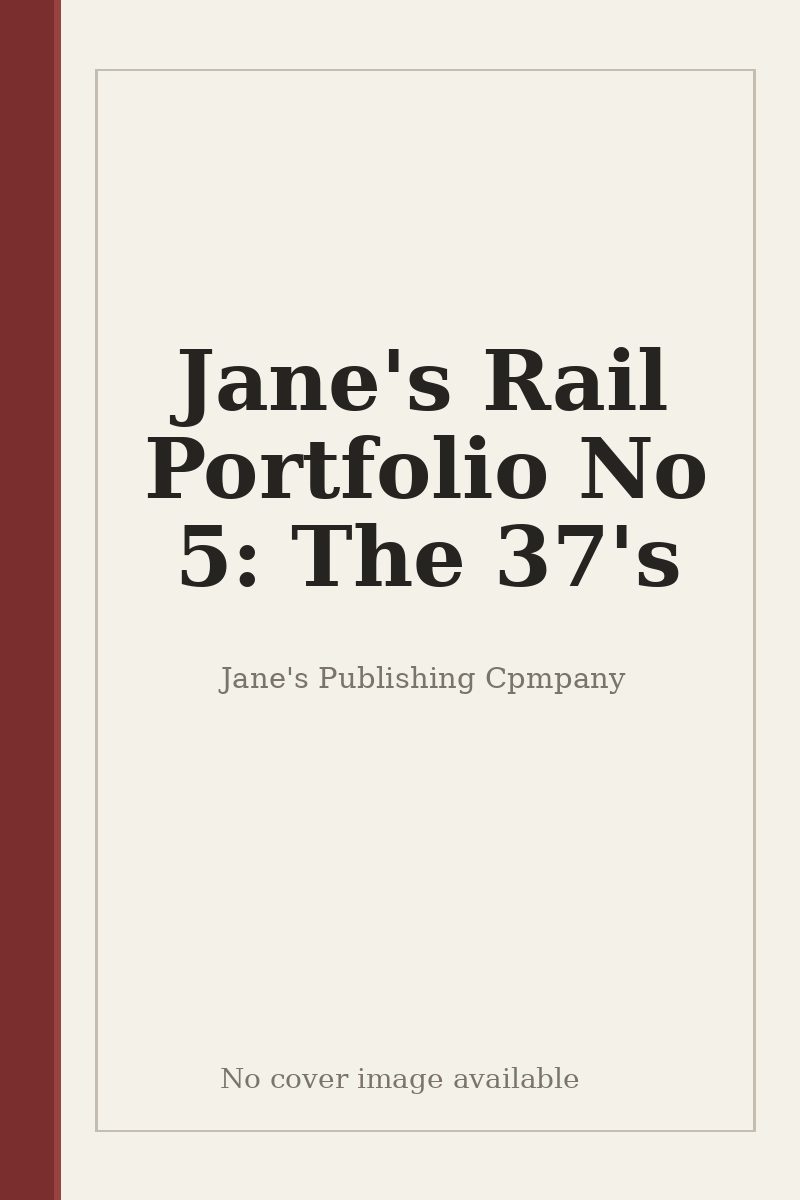 Jane's Rail Portfolio No 5: The 37's - no cover image available