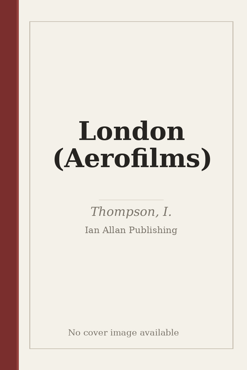 London (Aerofilms) - no cover image available