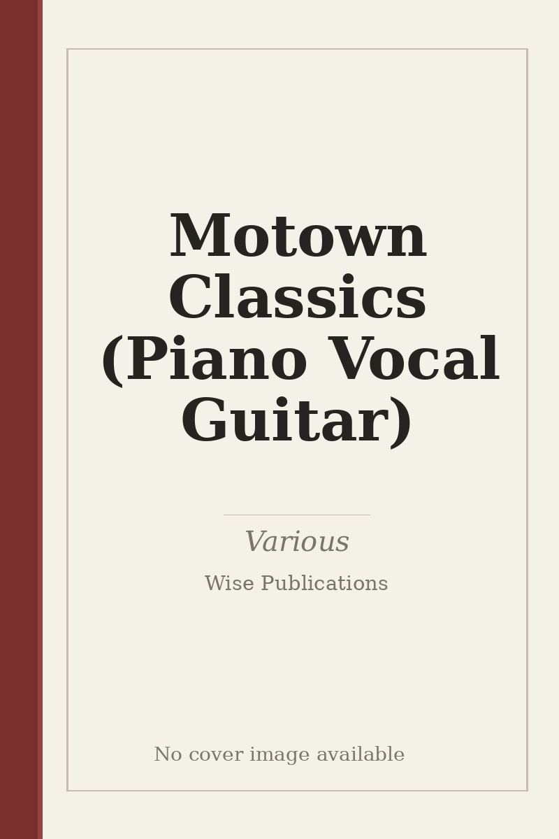 Motown Classics (Piano Vocal Guitar) - no cover image available
