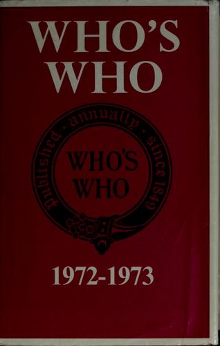 Who's Who 1972