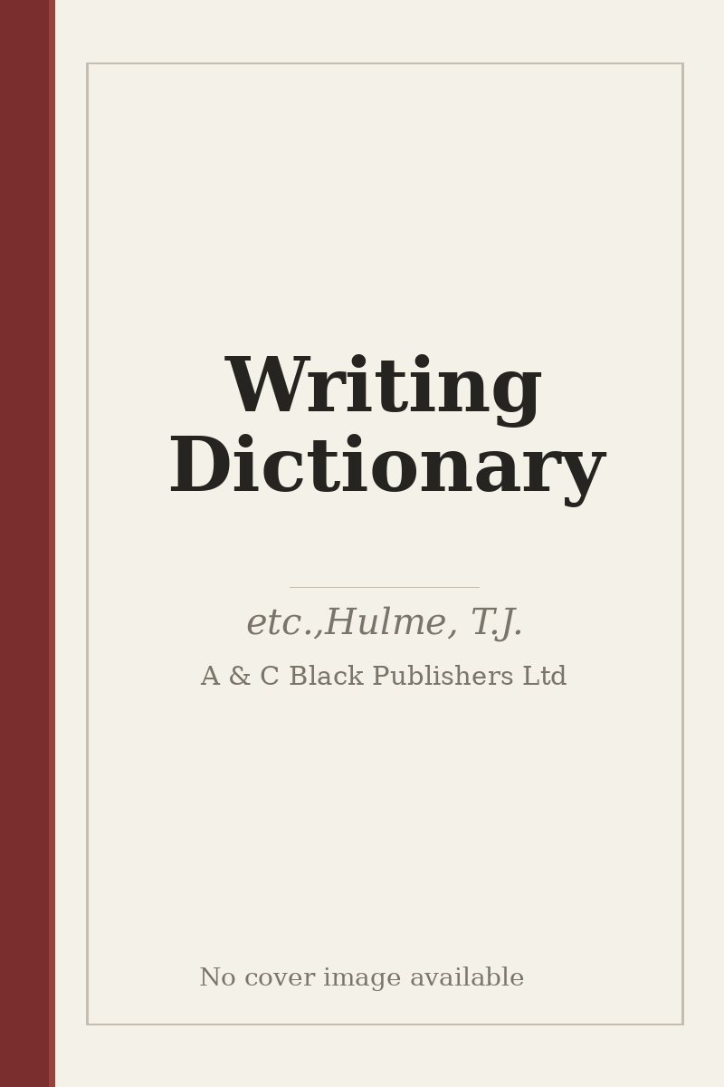 Writing Dictionary - no cover image available
