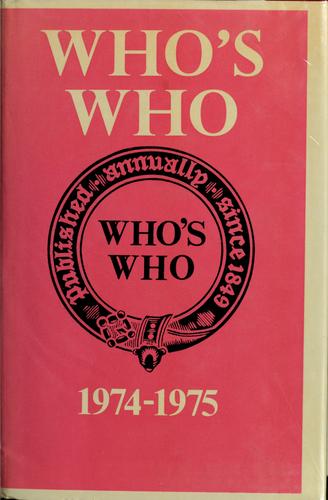 Who's Who 1974