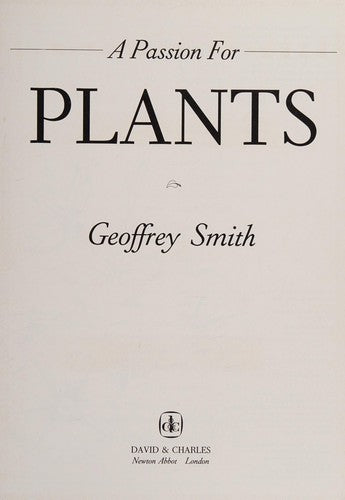 A Passion for Plants
