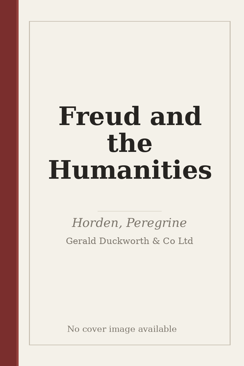 Freud and the Humanities - no cover image available