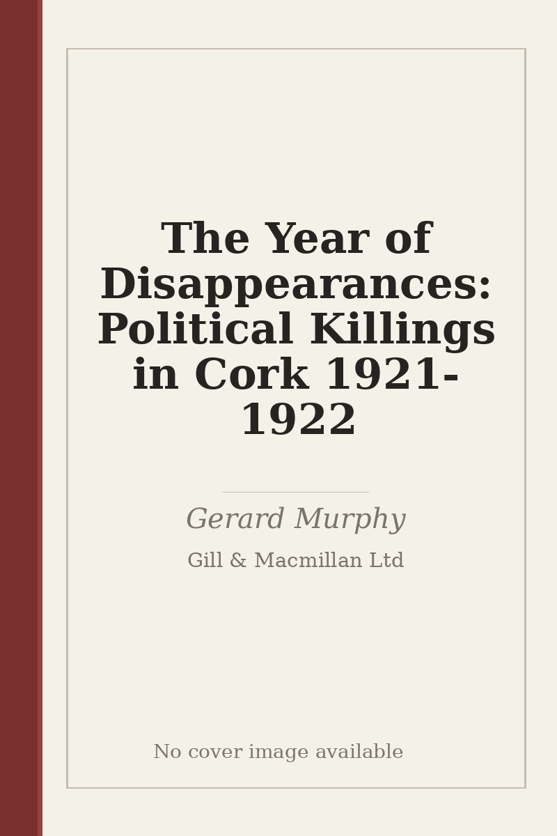 The Year of Disappearances: Political Killings in Cork 1921-1922 - no cover image available