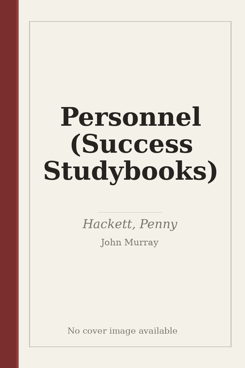Personnel (Success Studybooks) - no cover image available