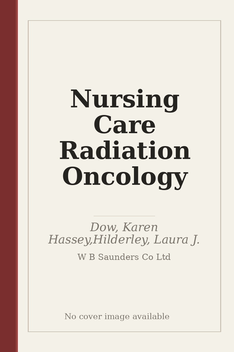 Nursing Care Radiation Oncology - no cover image available