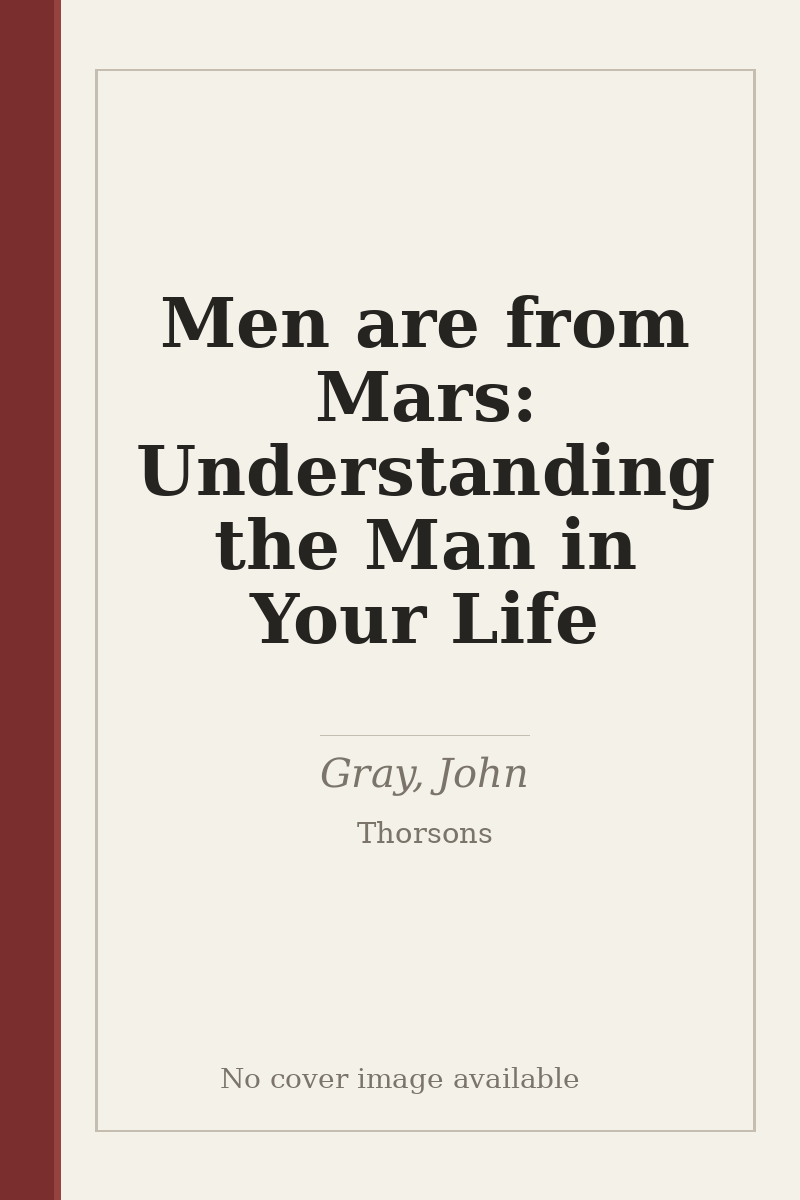 Men are from Mars: Understanding the Man in Your Life - no cover image available