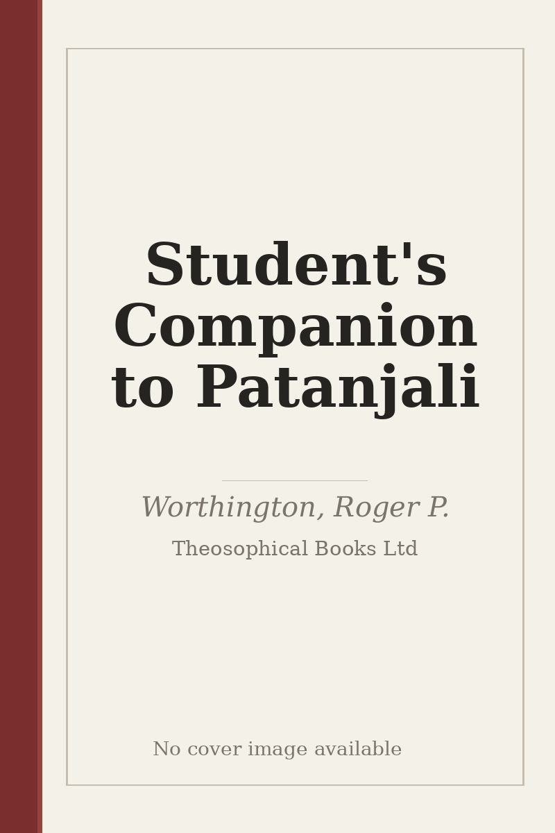 Student's Companion to Patanjali - no cover image available