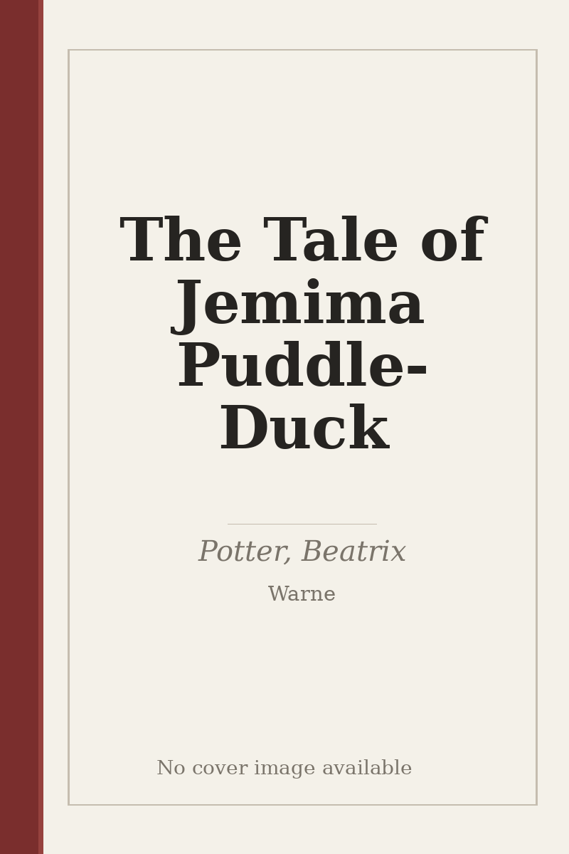The Tale of Jemima Puddle-Duck - no cover image available