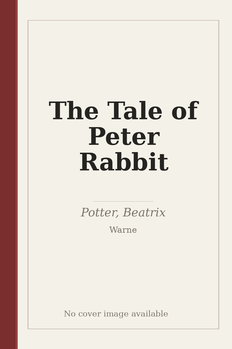 The Tale of Peter Rabbit - no cover image available