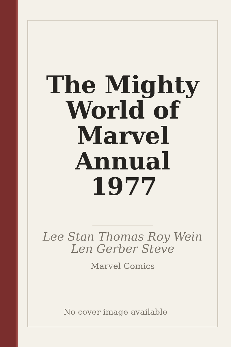 The Mighty World of Marvel Annual 1977 - no cover image available