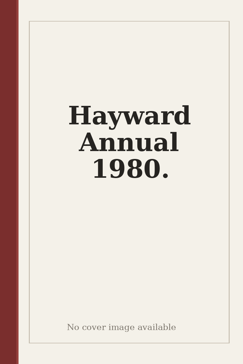 Hayward Annual 1980. - no cover image available
