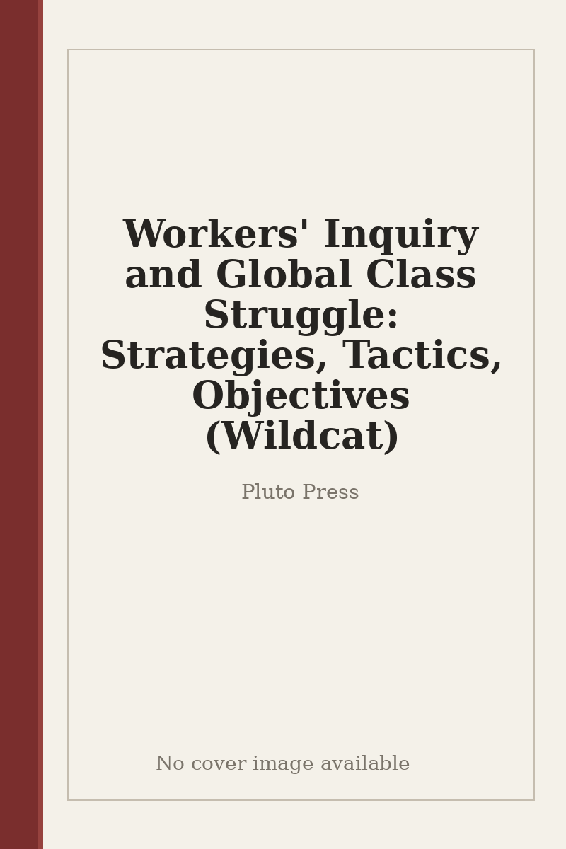 Workers' Inquiry and Global Class Struggle: Strategies, Tactics, Objectives (Wildcat) - no cover image available