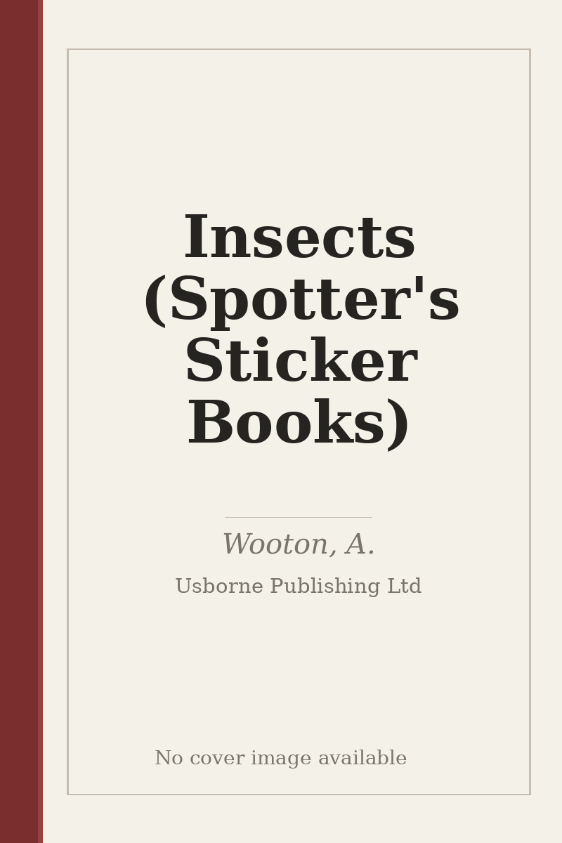 Insects (Spotter's Sticker Books) - no cover image available