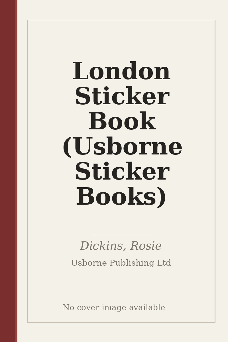 London Sticker Book (Usborne Sticker Books) - no cover image available