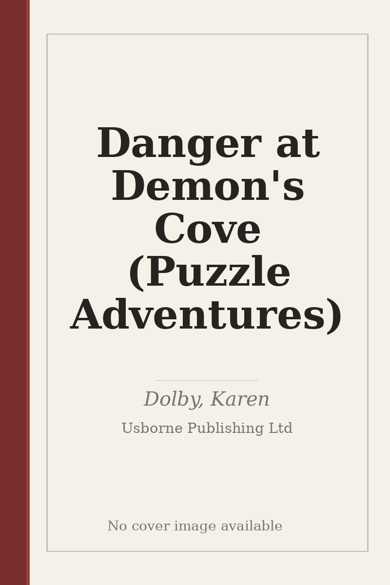 Danger at Demon's Cove (Puzzle Adventures) - no cover image available
