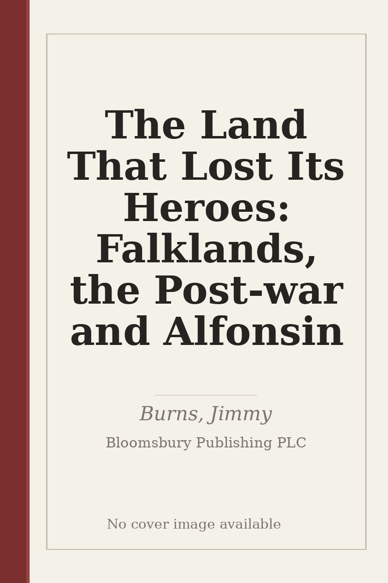 The Land That Lost Its Heroes: Falklands, the Post-war and Alfonsin - no cover image available