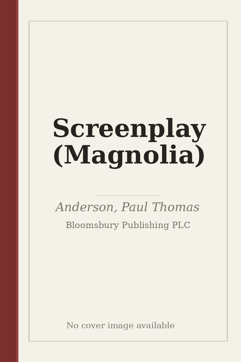 Screenplay (Magnolia) - no cover image available
