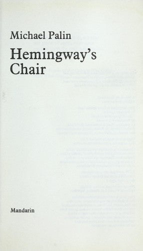 Hemingway's Chair