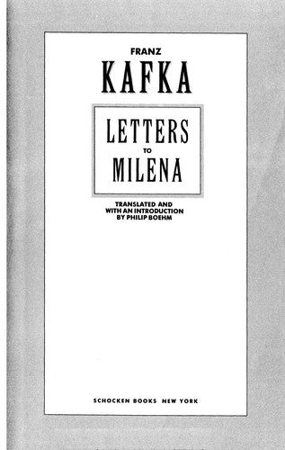 Letters To Milena