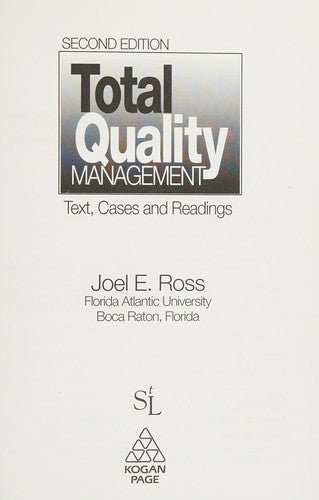 TOTAL QUALITY MANAGEMENT