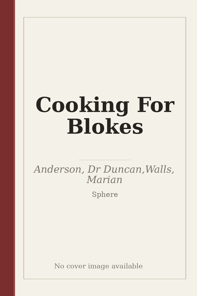 Cooking For Blokes - no cover image available