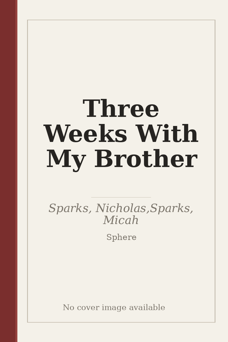 Three Weeks With My Brother - no cover image available