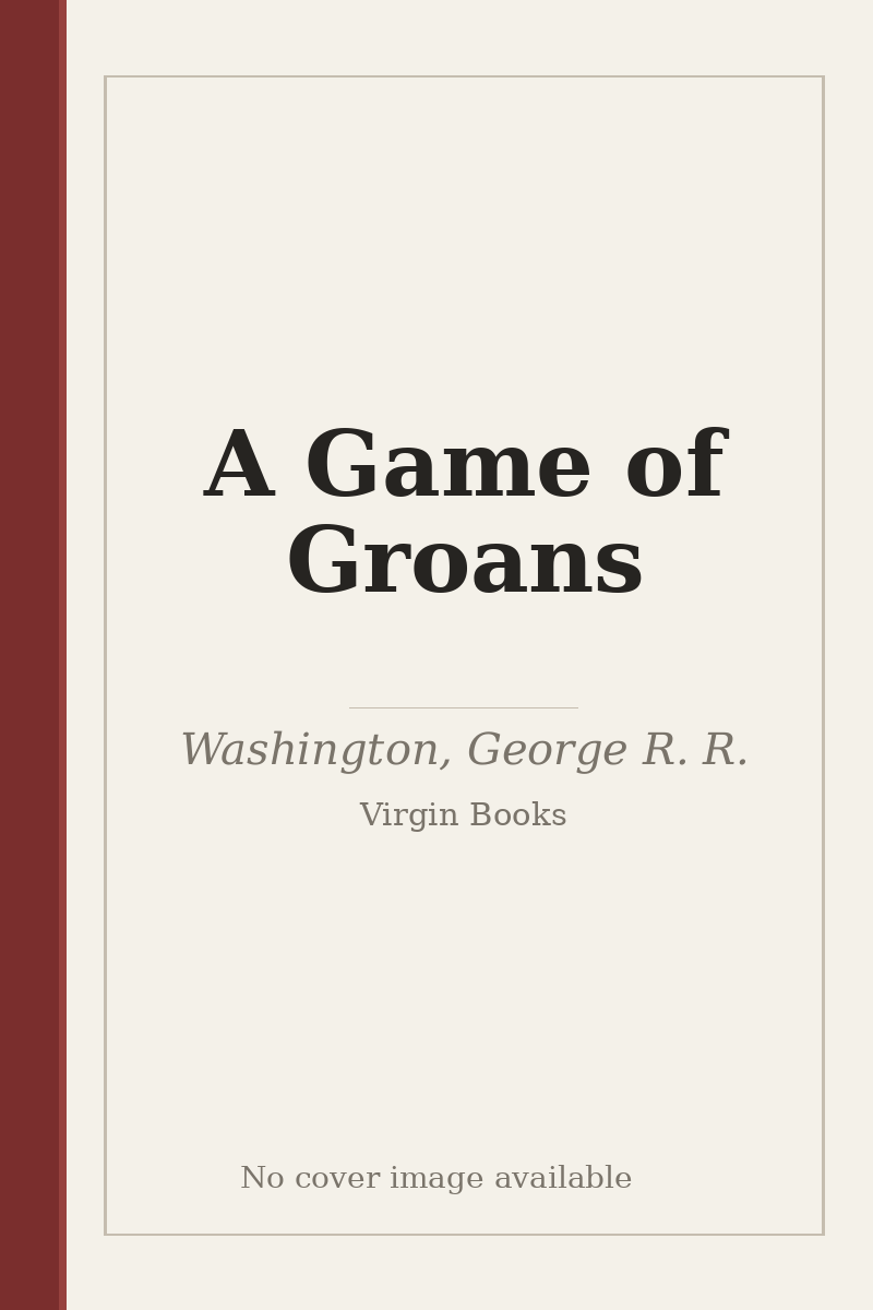 A Game of Groans - no cover image available